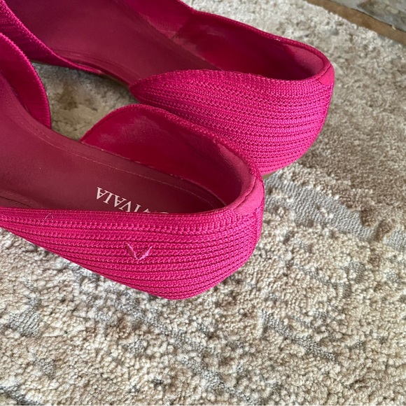 Vivaia Melia Pointed-Toe Flats D’Orsay Knit Pitaya Pink Slip On: 10.5 - Picture 4 of 9